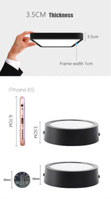 Round Square Panels Light Surface Mounted LED Ceiling Downlight Aisle Corridor Porch Ceiling lamp 6W 9W 12W 18W 24W