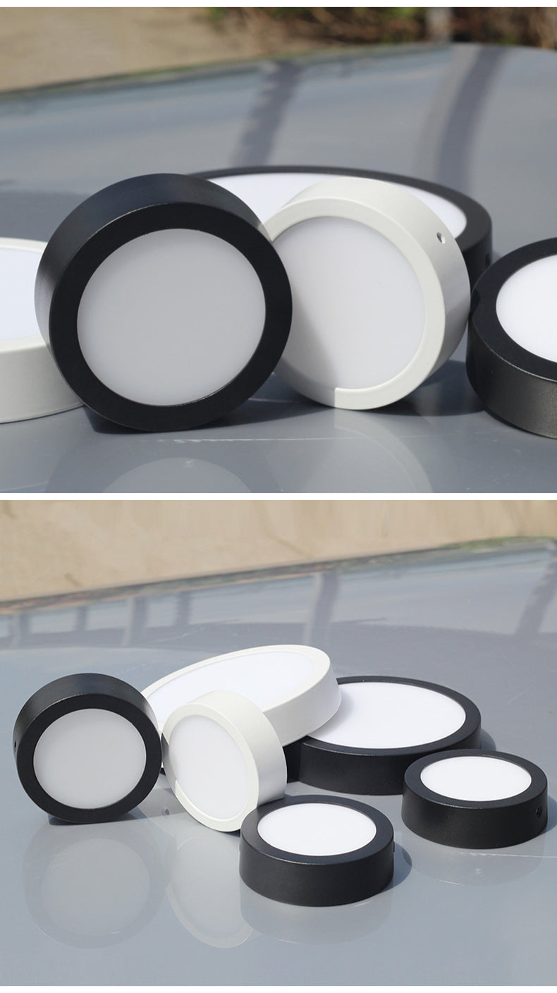 Round Square Panels Light Surface Mounted LED Ceiling Downlight Aisle Corridor Porch Ceiling lamp 6W 9W 12W 18W 24W