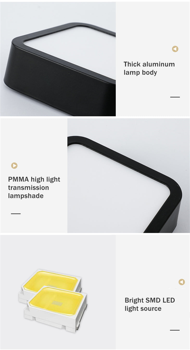 Round Square Panels Light Surface Mounted LED Ceiling Downlight Aisle Corridor Porch Ceiling lamp 6W 9W 12W 18W 24W