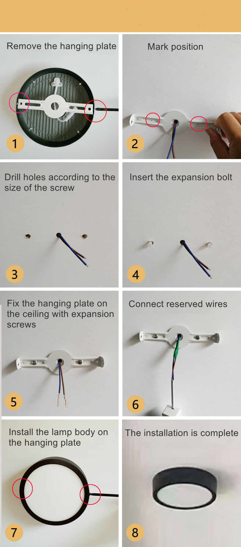 Round Square Panels Light Surface Mounted LED Ceiling Downlight Aisle Corridor Porch Ceiling lamp 6W 9W 12W 18W 24W