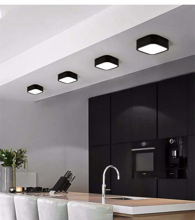 Round Square Panels Light Surface Mounted LED Ceiling Downlight Aisle Corridor Porch Ceiling lamp 6W 9W 12W 18W 24W