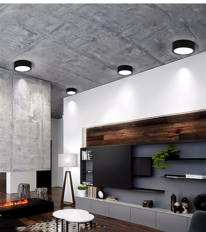 Round Square Panels Light Surface Mounted LED Ceiling Downlight Aisle Corridor Porch Ceiling lamp 6W 9W 12W 18W 24W