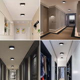 Round Square Panels Light Surface Mounted LED Ceiling Downlight Aisle Corridor Porch Ceiling lamp 6W 9W 12W 18W 24W