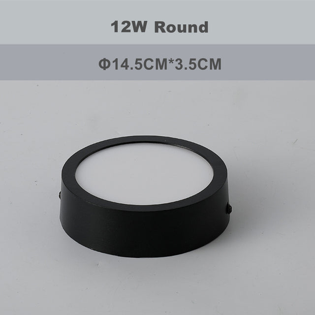 Round Square Panels Light Surface Mounted LED Ceiling Downlight Aisle Corridor Porch Ceiling lamp 6W 9W 12W 18W 24W