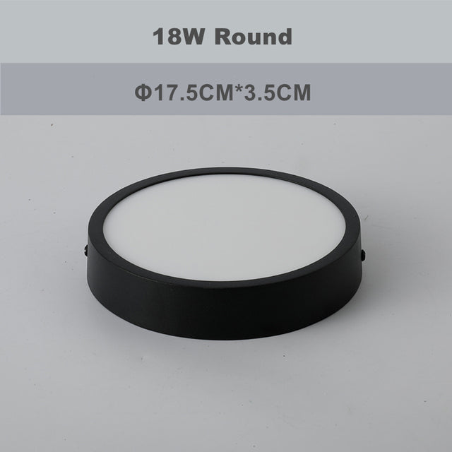 Round Square Panels Light Surface Mounted LED Ceiling Downlight Aisle Corridor Porch Ceiling lamp 6W 9W 12W 18W 24W