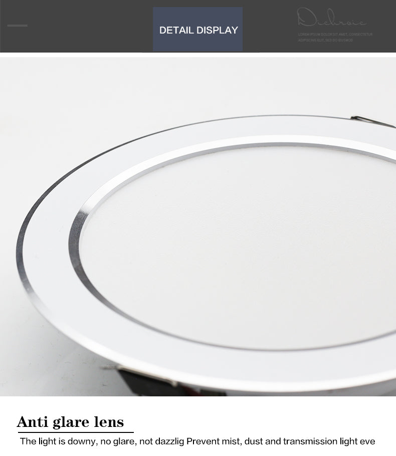 LED Downlight 7W 9W 12W 15W 18W Round Recessed Lamp AC 220V 10pcs Downlight Home Decor Bedroom Kitchen Indoor Spot Lighting