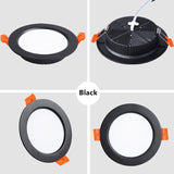 LED Recessed Dimmable Ultra-thin LED Downlight 18W 24W 110V-240V 5730 Ceiling Lamp 12W warm white For store supermarket lighting