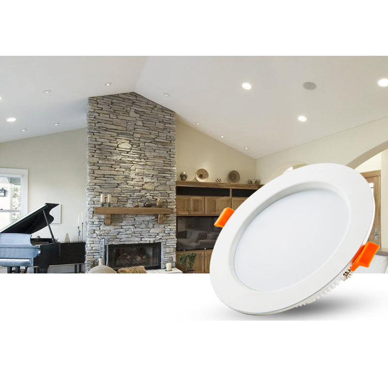 LED Recessed Dimmable Ultra-thin LED Downlight 18W 24W 110V-240V 5730 Ceiling Lamp 12W warm white For store supermarket lighting