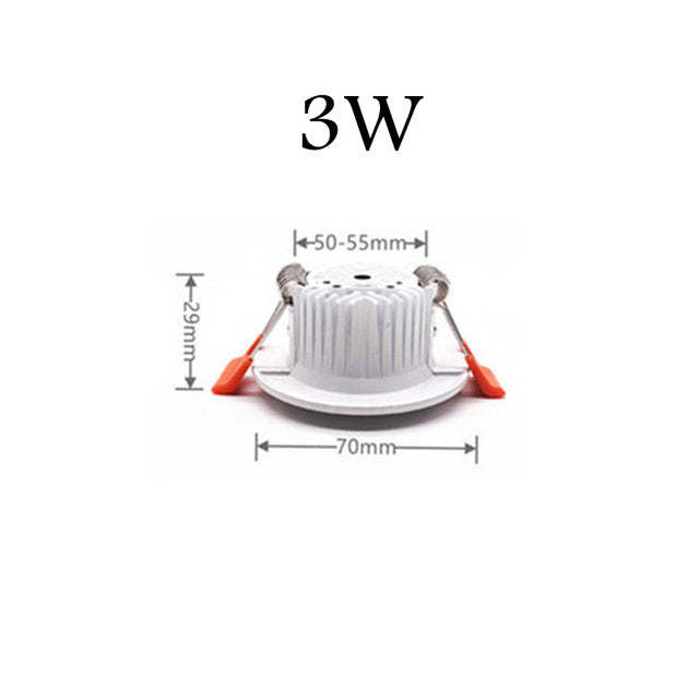 LED Recessed Dimmable Ultra-thin LED Downlight 18W 24W 110V-240V 5730 Ceiling Lamp 12W warm white For store supermarket lighting