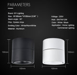 Surface Mounted Mini Embedded COB LED Downlights 5W 7W 360 degree rotation LED Ceiling Lamp Spot Light Downlight AC85-265V