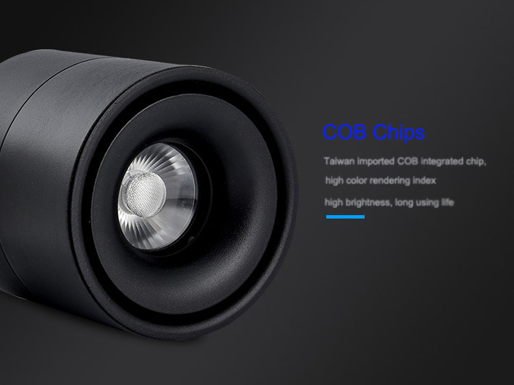 Surface Mounted Mini Embedded COB LED Downlights 5W 7W 360 degree rotation LED Ceiling Lamp Spot Light Downlight AC85-265V