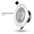 Silver Round Dimmable Recessed LED COB Downlight 3W/5W/7W/12W/15W Recessed LED Ceiling Spot Light 3000K 4000K 6000K AC90-265V