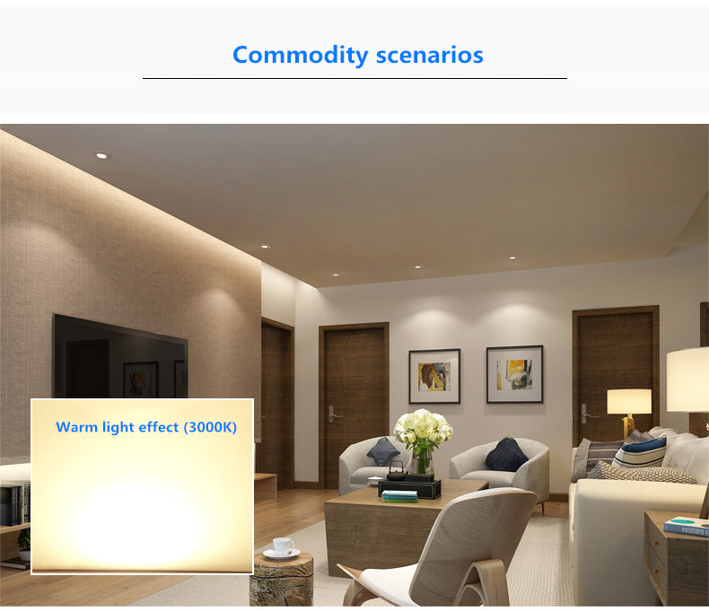 Silver Round Dimmable Recessed LED COB Downlight 3W/5W/7W/12W/15W Recessed LED Ceiling Spot Light 3000K 4000K 6000K AC90-265V