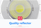 Silver Round Dimmable Recessed LED COB Downlight 3W/5W/7W/12W/15W Recessed LED Ceiling Spot Light 3000K 4000K 6000K AC90-265V