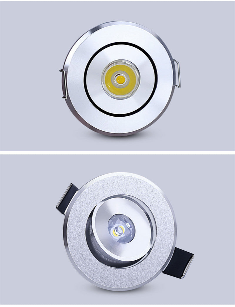Dimmable Mini Spotlight DC12V Ceiling Recessed Downlight 3W Led Downlight Cob Emits Red Blue Green Light Cold Warm White Lamp