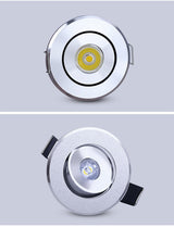 Dimmable Mini Spotlight DC12V Ceiling Recessed Downlight 3W Led Downlight Cob Emits Red Blue Green Light Cold Warm White Lamp