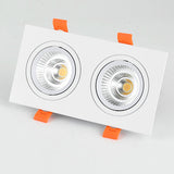 Square Recessed Dimmable COB LED Downlights 7W 9W 12W 18W 24W LED Ceiling Spot Lights 110-240V LED Ceiling Lamps Indoor Lighting