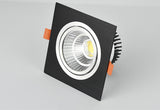 Square Recessed Dimmable COB LED Downlights 7W 9W 12W 18W 24W LED Ceiling Spot Lights 110-240V LED Ceiling Lamps Indoor Lighting