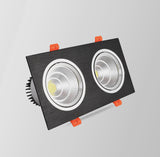 Square Recessed Dimmable COB LED Downlights 7W 9W 12W 18W 24W LED Ceiling Spot Lights 110-240V LED Ceiling Lamps Indoor Lighting