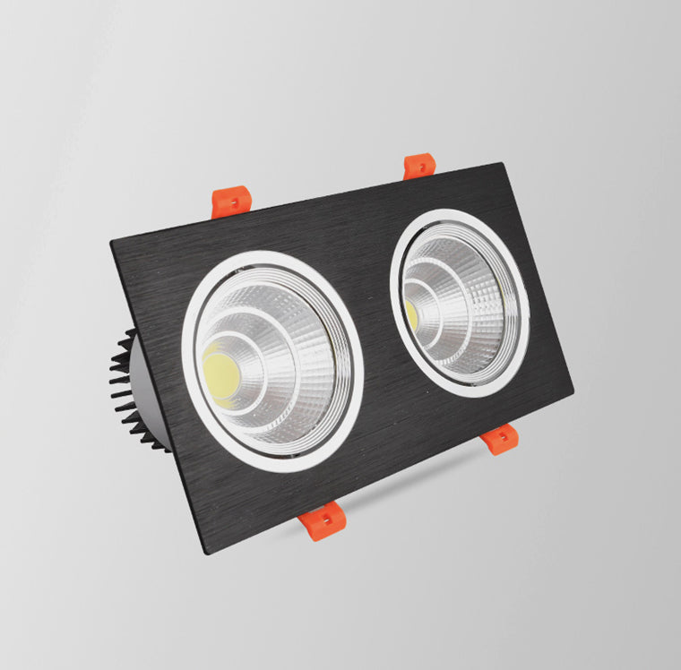 Square Recessed Dimmable COB LED Downlights 7W 9W 12W 18W 24W LED Ceiling Spot Lights 110-240V LED Ceiling Lamps Indoor Lighting