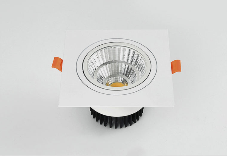 Square Recessed Dimmable COB LED Downlights 7W 9W 12W 18W 24W LED Ceiling Spot Lights 110-240V LED Ceiling Lamps Indoor Lighting