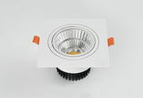 Square Recessed Dimmable COB LED Downlights 7W 9W 12W 18W 24W LED Ceiling Spot Lights 110-240V LED Ceiling Lamps Indoor Lighting