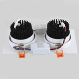 Square Recessed Dimmable COB LED Downlights 7W 9W 12W 18W 24W LED Ceiling Spot Lights 110-240V LED Ceiling Lamps Indoor Lighting