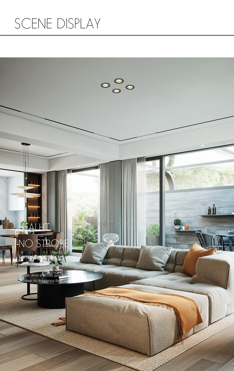 Anti-Glare Recessed Led Ceiling Downlight 3W 5W 7W 12W Under Cabinet Closet Dining Living Room Home Mini Spotlight Fixture Lamps