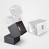 LED square ceiling light surface mounted spotlight downlight 9W/12W adjustable angle home background wall without main light