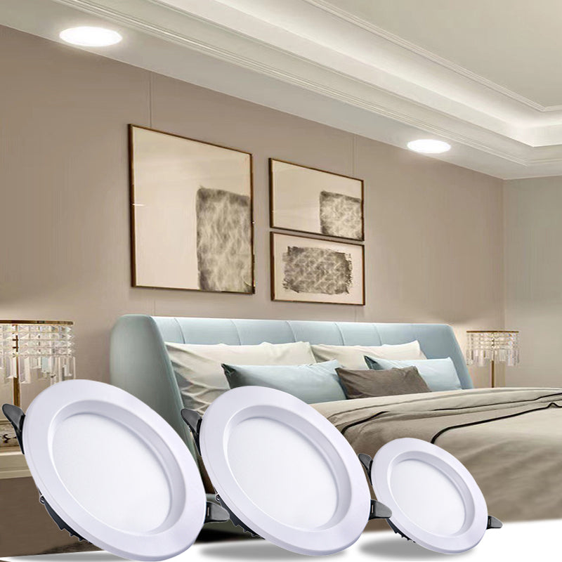 Led Downlight Recessed Indoor Ceiling Lamp 5W 9W 12W 18W AC220V Dimmable Led Spot Light For Living Room Foyer Bar Counter Office