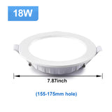 Led Downlight Recessed Indoor Ceiling Lamp 5W 9W 12W 18W AC220V Dimmable Led Spot Light For Living Room Foyer Bar Counter Office