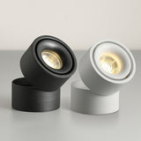 Dimmable COB LED Downlights Surface Mounted LED Ceiling Lamps 7W/10W/15W Foldable And 360° Rotatable Background Spot lights