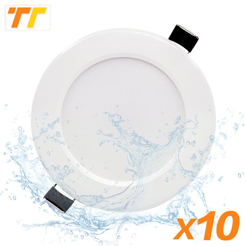 Waterproof Dimmable LED Downlight 5W 7W 9W 12W 15W 18W 10 Pcs Recessed Spot Light Ceiling Lamp Home Indoor Lighting AC 220V 230V