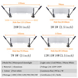 Waterproof Dimmable LED Downlight 5W 7W 9W 12W 15W 18W 10 Pcs Recessed Spot Light Ceiling Lamp Home Indoor Lighting AC 220V 230V