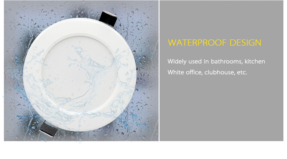 Waterproof Dimmable LED Downlight 5W 7W 9W 12W 15W 18W 10 Pcs Recessed Spot Light Ceiling Lamp Home Indoor Lighting AC 220V 230V