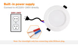 Waterproof Dimmable LED Downlight 5W 7W 9W 12W 15W 18W 10 Pcs Recessed Spot Light Ceiling Lamp Home Indoor Lighting AC 220V 230V