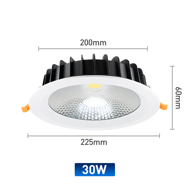 LED Downlight Recessed Round Aluminum LED Ceiling Lamp High Brightness 7W 10W 15W 20W 30W 36W Spotlight Warm Cold White 220-240V