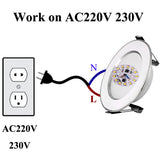 LED Downlight Round LED SMD Chip 3w 5w 7w 9w 12w 15w AC220 230V Recessed 10Pack LED Lamp Spot Light indoor light LED Bulb