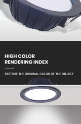 Integrated Die-casting LED Down Light LED Downlight AC85-265V 5w/7w/9w/12w/20w Spot Lightings Ceiling Panel Downlights Indoor