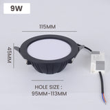 Integrated Die-casting LED Down Light LED Downlight AC85-265V 5w/7w/9w/12w/20w Spot Lightings Ceiling Panel Downlights Indoor