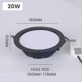 Integrated Die-casting LED Down Light LED Downlight AC85-265V 5w/7w/9w/12w/20w Spot Lightings Ceiling Panel Downlights Indoor