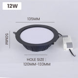 Integrated Die-casting LED Down Light LED Downlight AC85-265V 5w/7w/9w/12w/20w Spot Lightings Ceiling Panel Downlights Indoor