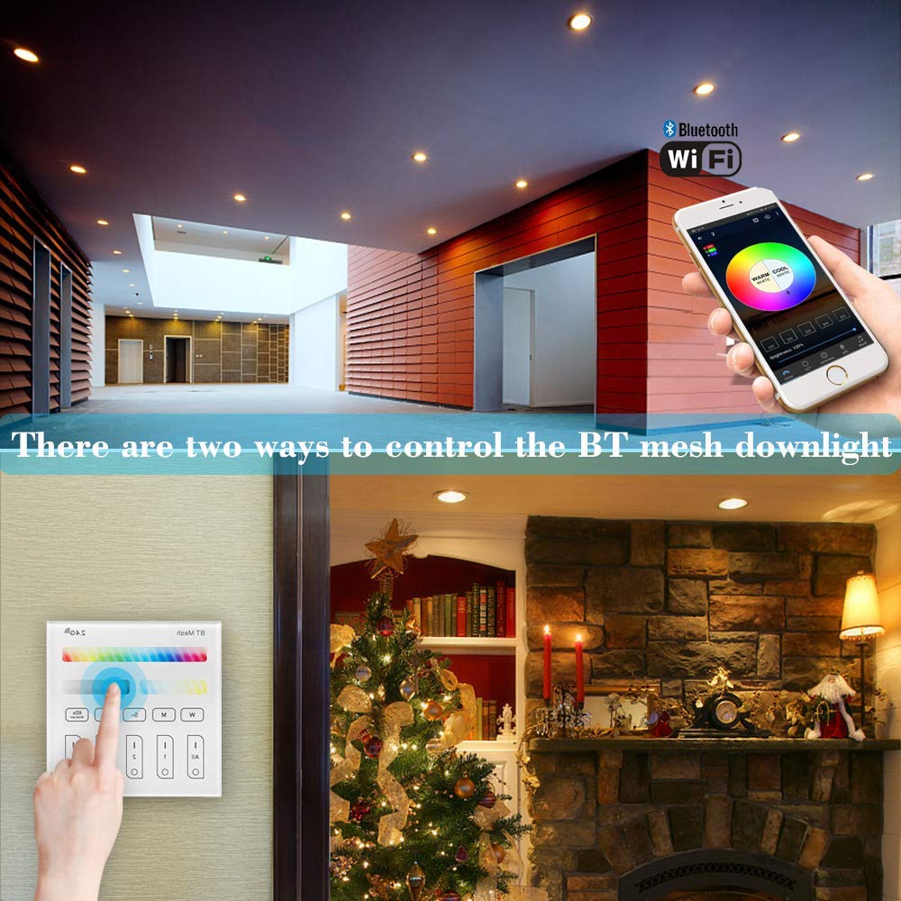 Smart Bluetooth-compatible APP LED Downlight RGB/WW/CW Ceiling Round Lamp 5W 9W 16 Color Changing Spot Light Indoor Lighting