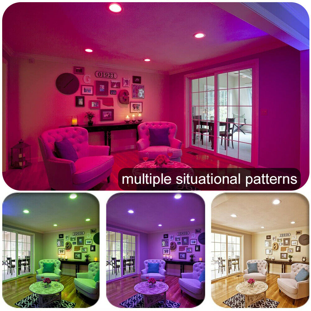 Smart Bluetooth-compatible APP LED Downlight RGB/WW/CW Ceiling Round Lamp 5W 9W 16 Color Changing Spot Light Indoor Lighting