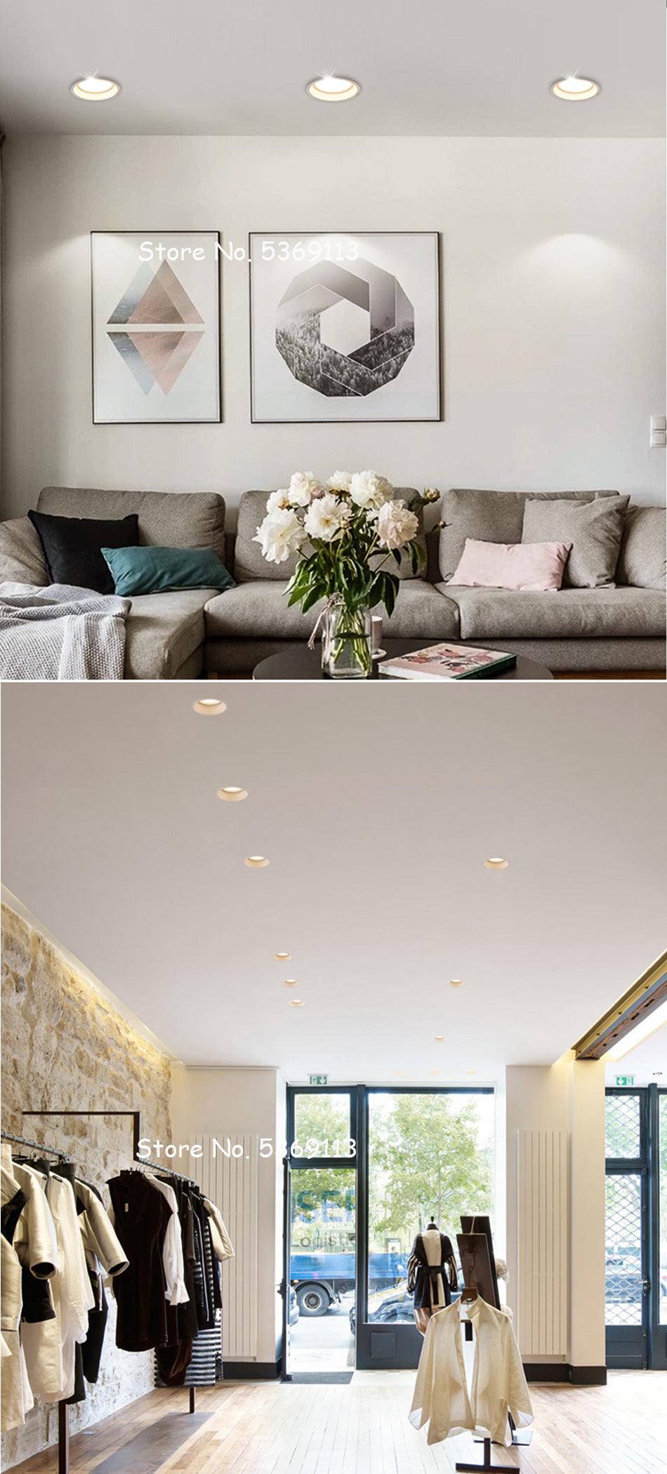 Anti-corrosion Dimmable LED Downlight Anti-Glare Led Ceiling Lamp LED Spot Lighting Bedroom Kitchen Led Recessed Downlight