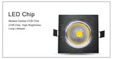 LED Ceiling Lamp 7W 9W 12W 15W COB Downlight LED 85-265V LED Recessed Down lamp led lights for home with led driver Dimmable