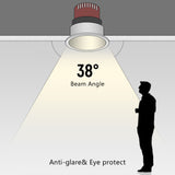 Recessed Ceiling Downlight 7W /12W Flush Mount Spotlight Rotatable Angle LED Spotlight for Foyer Kitchen Bedroom Home Lightings