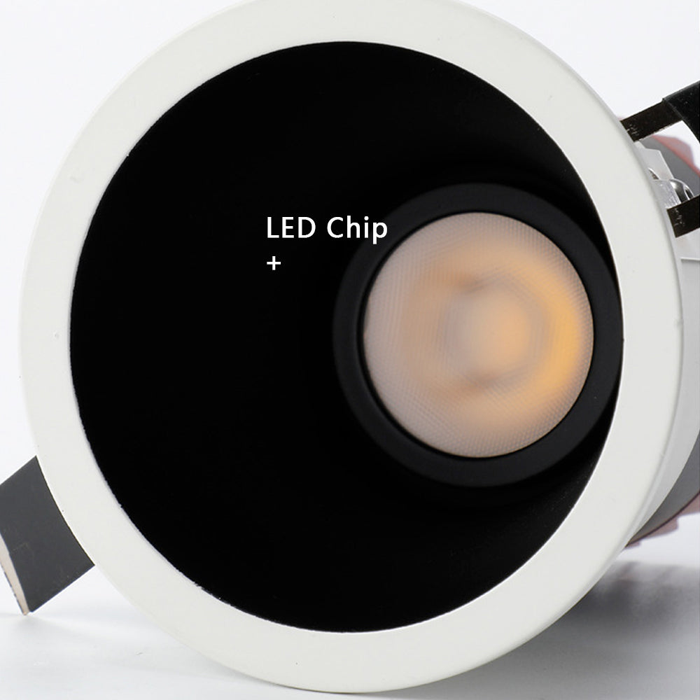 Recessed Ceiling Downlight 7W /12W Flush Mount Spotlight Rotatable Angle LED Spotlight for Foyer Kitchen Bedroom Home Lightings