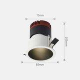 Recessed Ceiling Downlight 7W /12W Flush Mount Spotlight Rotatable Angle LED Spotlight for Foyer Kitchen Bedroom Home Lightings