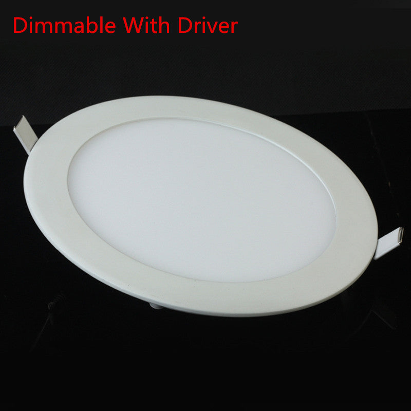 Dimmable LED Panel Light Ultra Thin 2pcs 30W Ceiling Recessed Downlight Round LED Spot Light AC85-265V